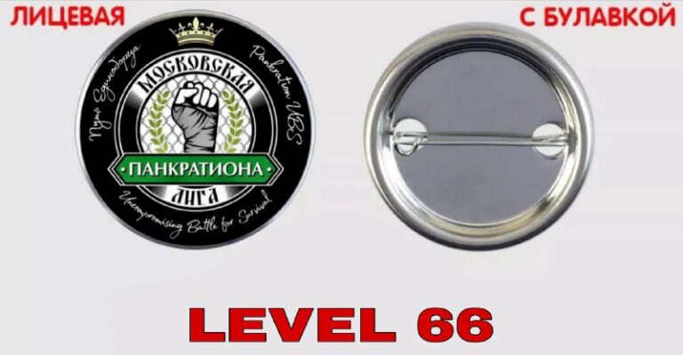 LEVEL 66: нагрудный значок участника